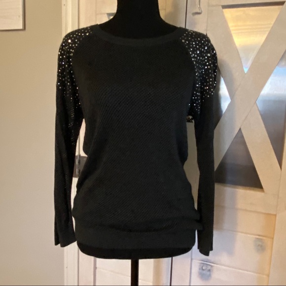 Express Rhinestone Knit Sweater - Picture 3 of 6